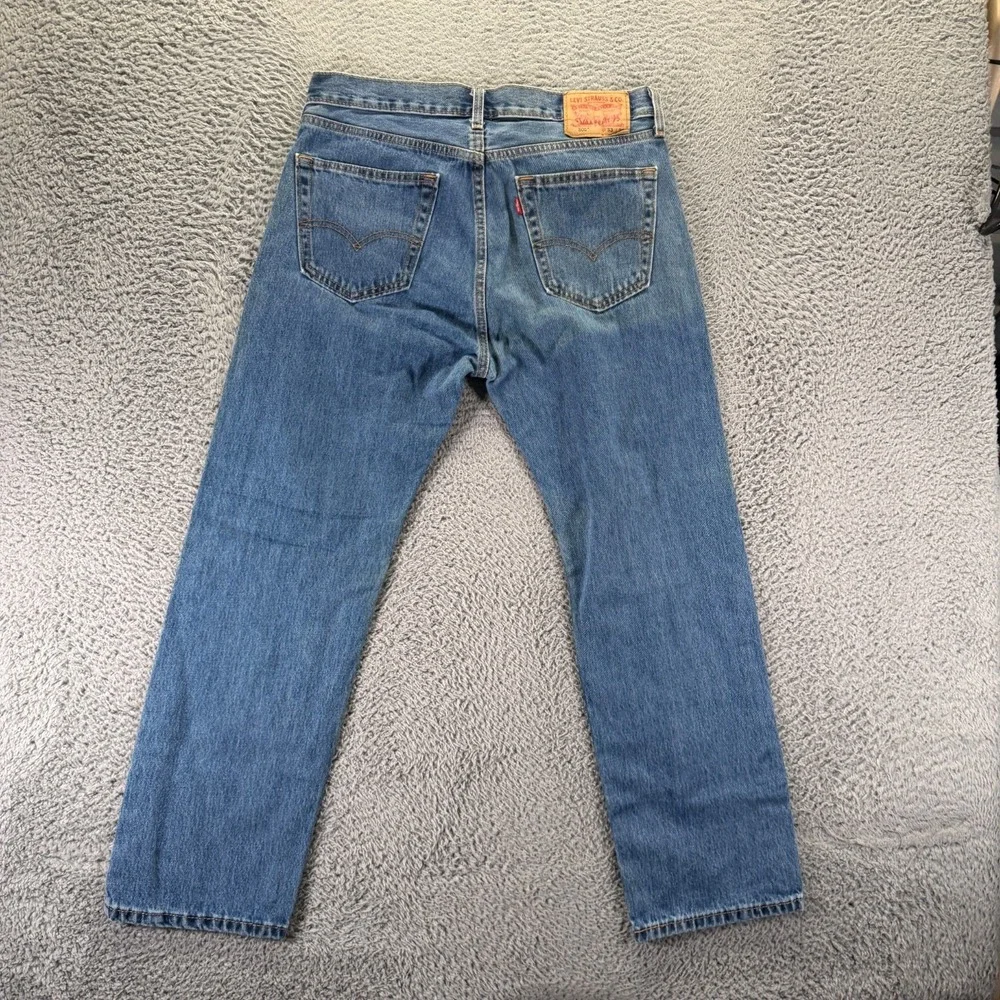 Levi's 505 Jeans Mens 33x29 Blue Cotton Denim Straight Leg Travel Streetwear